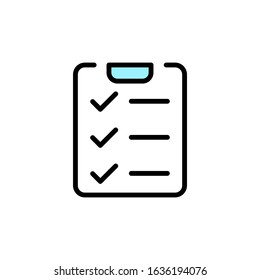 List icon. Flat vector graphic in white background.