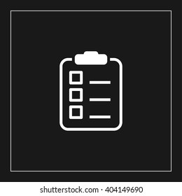 list icon. form vector illustration