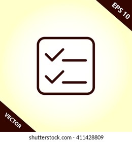 list icon. form vector illustration
