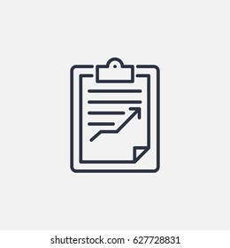List icon with graph chart