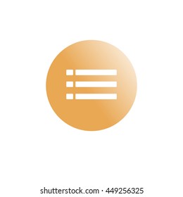 List icon illustration - stock vector