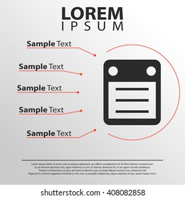 list icon. infographics template