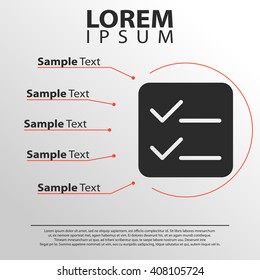 list icon. infographics template