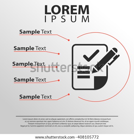 list icon. infographics template