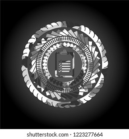 list icon inside grey camo texture