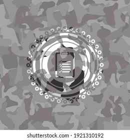 icono de lista dentro de la textura de camo gris. 