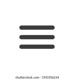 List Icon Isolated on Black and White Vector Graphic