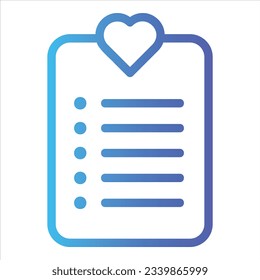 icono de lista con vektor aislado y fondo transparente