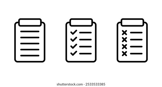 List icon. List item files line icon. Vector illustration