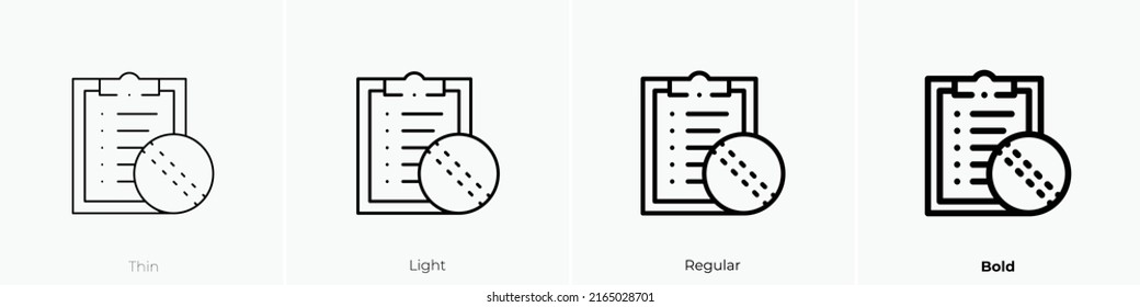 list icon. Linear style sign isolated on white background. Vector illustration.