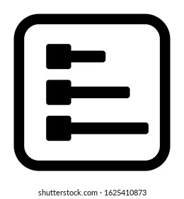 list icon or logo isolated sign symbol vector illustration - high quality black style vector icons

