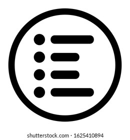 list icon or logo isolated sign symbol vector illustration - high quality black style vector icons
