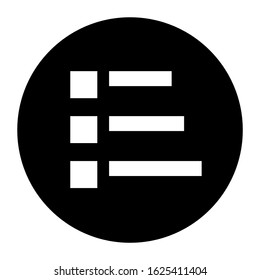 list icon or logo isolated sign symbol vector illustration - high quality black style vector icons
