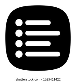 list icon or logo isolated sign symbol vector illustration - high quality black style vector icons
