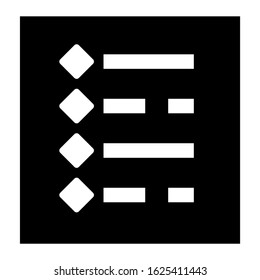 list icon or logo isolated sign symbol vector illustration - high quality black style vector icons
