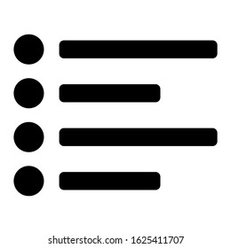 list icon or logo isolated sign symbol vector illustration - high quality black style vector icons

