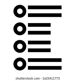 list icon or logo isolated sign symbol vector illustration - high quality black style vector icons
