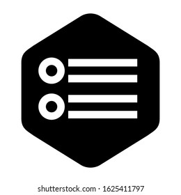 list icon or logo isolated sign symbol vector illustration - high quality black style vector icons
