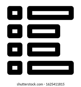 list icon or logo isolated sign symbol vector illustration - high quality black style vector icons

