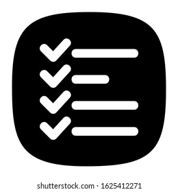 list icon or logo isolated sign symbol vector illustration - high quality black style vector icons
