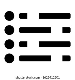 list icon or logo isolated sign symbol vector illustration - high quality black style vector icons
