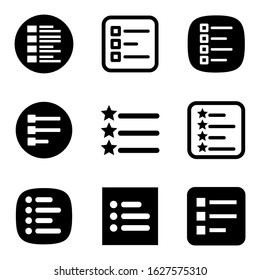 list icon or logo isolated sign symbol vector illustration - Collection of high quality black style vector icons
