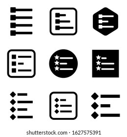 list icon or logo isolated sign symbol vector illustration - Collection of high quality black style vector icons
