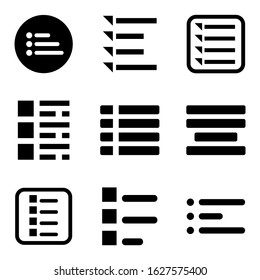 list icon or logo isolated sign symbol vector illustration - Collection of high quality black style vector icons
