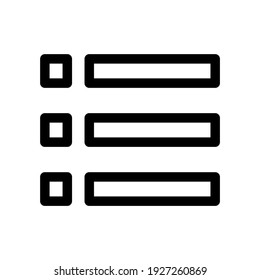 list icon or logo isolated sign symbol vector illustration - high quality black style vector icons

