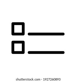 list icon or logo isolated sign symbol vector illustration - high quality black style vector icons
