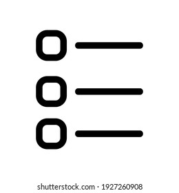 list icon or logo isolated sign symbol vector illustration - high quality black style vector icons
