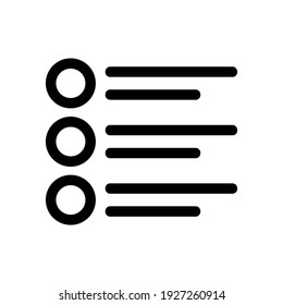 list icon or logo isolated sign symbol vector illustration - high quality black style vector icons
