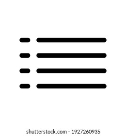list icon or logo isolated sign symbol vector illustration - high quality black style vector icons
