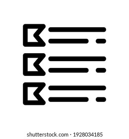 list icon or logo isolated sign symbol vector illustration - high quality black style vector icons
