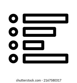 list icon or logo isolated sign symbol vector illustration - high quality black style vector icons

