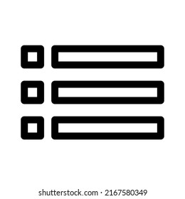 list icon or logo isolated sign symbol vector illustration - high quality black style vector icons
