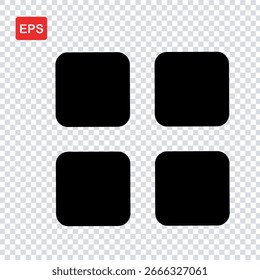 List icon, menu icon, category icon, EPS format vector icon illustration file