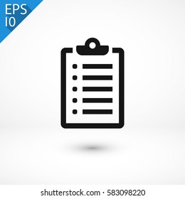 list icon. One of set web icons