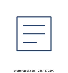 List icon Outline icon sign
