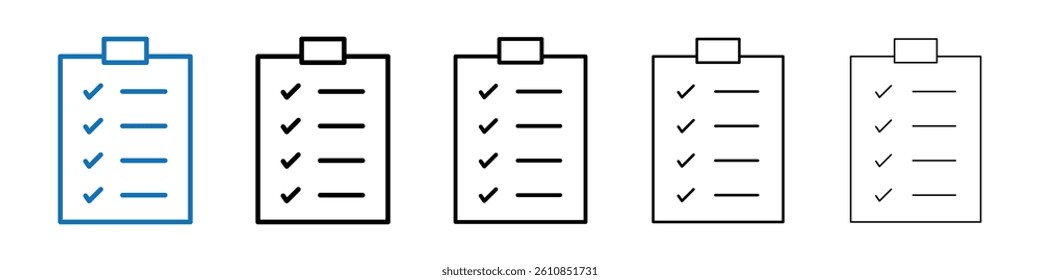 List icon Outline vector logo for web ui