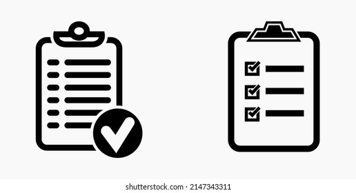 List icon. Routine sign. Recipe icon. To-do list. Document. Vector icon.