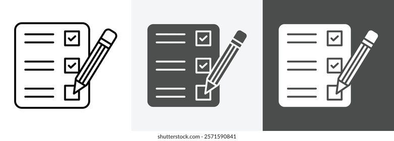 List icon set vector art