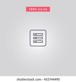 list icon. list sign