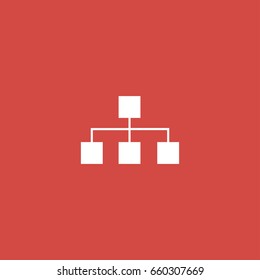list icon. sign design. red background