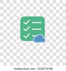 list icon sign and symbol. list color icon for website design and mobile app development. Simple Element from interaction assets collection for mobile concept and web apps icon.