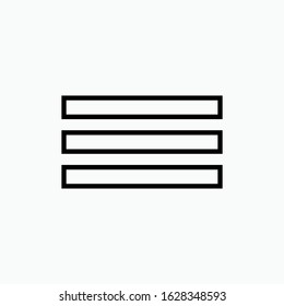 
List Icon. Sign & Symbol - Vector.