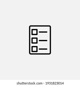 List icon sign vector,Symbol, logo illustration for web and mobile