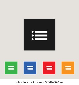 List icon, stock vector illustration, EPS10.