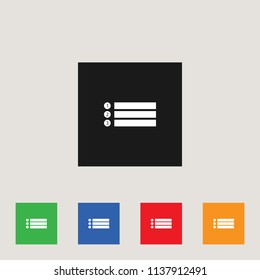 List icon, stock vector illustration, EPS10.