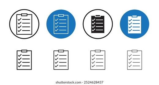 List icon Thin line art collection